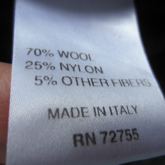 Womens Cardigan size S Wool Blend Long‎  Black/Grey Leopard 1 Button cozy  Italy - Picture 9 of 16